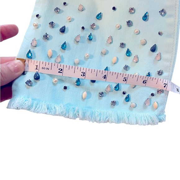 Lilly Pulitzer Jean - South Ocean Crop Jean Capri Flare - Size 4 - Picture 3 of 12